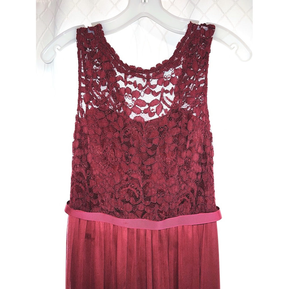 David’s bridal lace/ sheer maxi dress